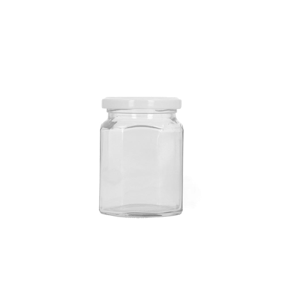 Octagonal Jar with Lid 280ml - Global Fuentes