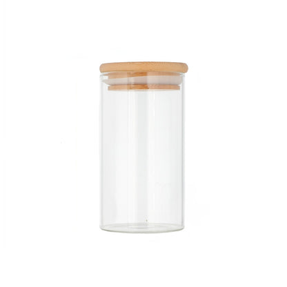 Tubular Jar with Bamboo Lid 330ml - Global Fuentes