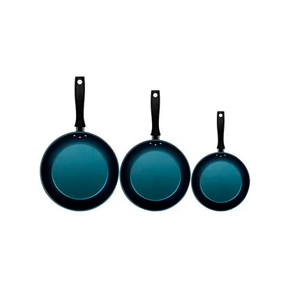 Turim Blue Frying Pan Set - 3 pieces - Tramontina