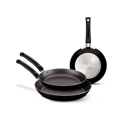 Black Chelsea frying pans - 3 pieces - Tramontina