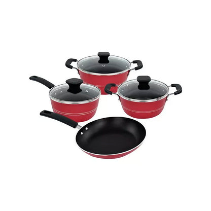 Sicila Red Cookware Set - 4 pieces - Tramontina