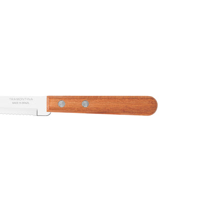 Dynamic Wood Serrated Roast Fillet Knife 12cm - Tramontina