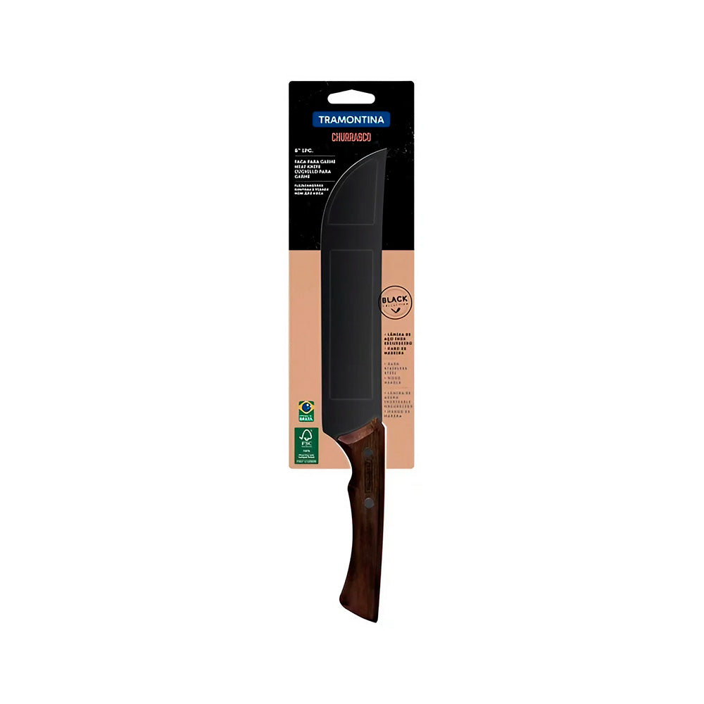Cuchillo para Carne Churrasco Black 20cm - Tramontina