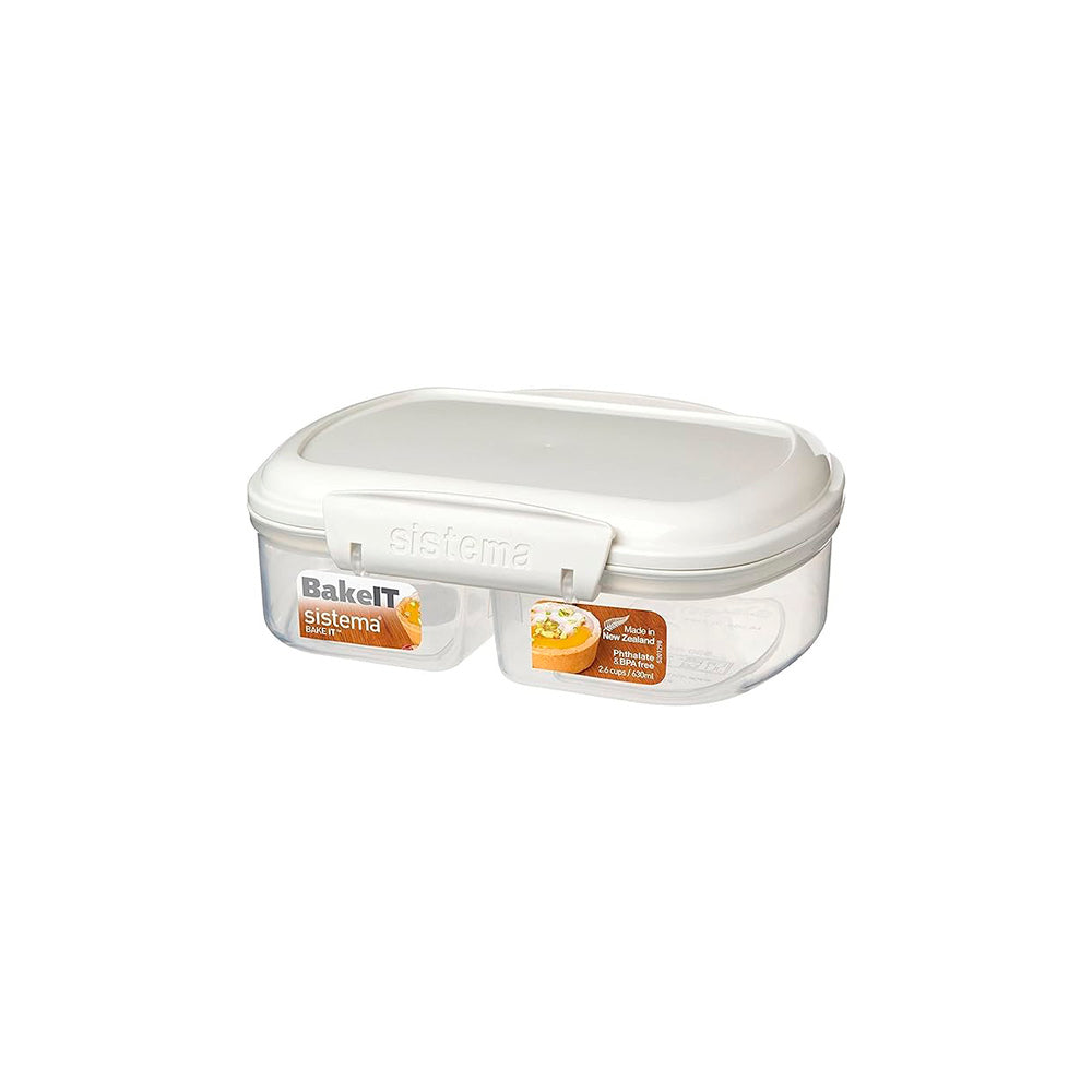 Bake It Split Airtight Tupper Container 630ml - System