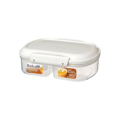 Contenedor Tupper Hermetico Bake It Split 630ml - Sistema