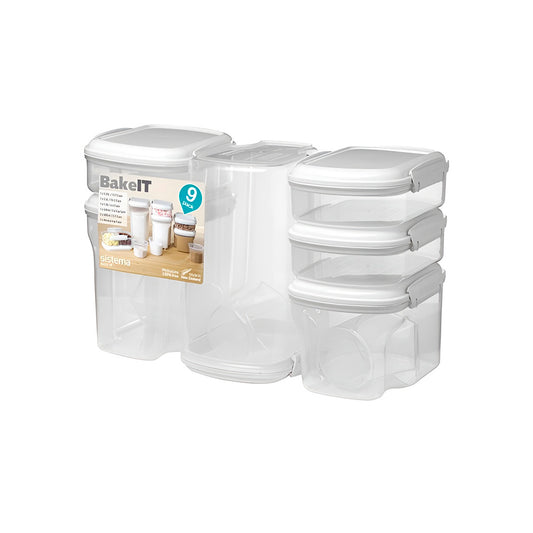 Bake It Airtight Tupper Container - 9 pieces - System