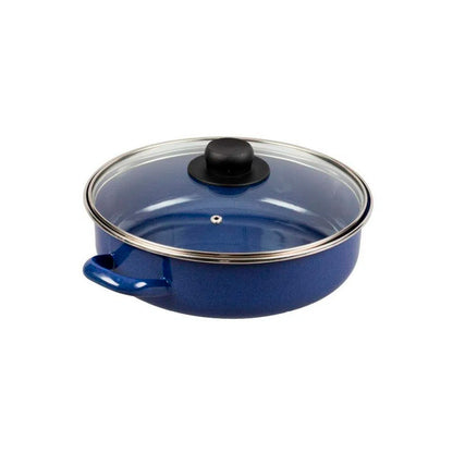 Pudding Rice Cooker with Lid 24cm Blue - EKCO 