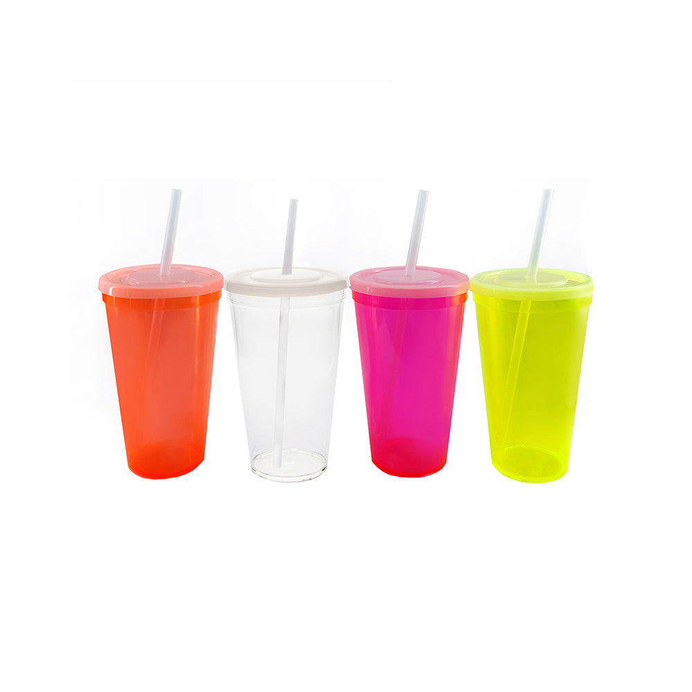 Vaso Maxi Jumbo con Tapa 1000ml / 33.8oz Colores - Tecniplast