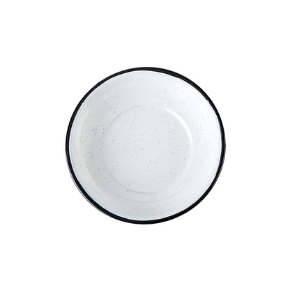Black Filo Dessert Plate 18cm White - CINSA