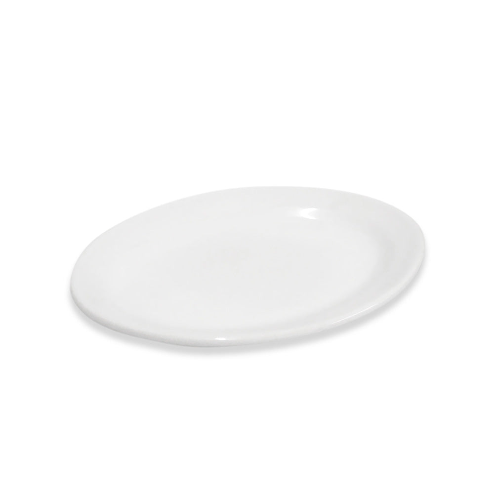 White Polar Oval Plate 20cm - Anfora