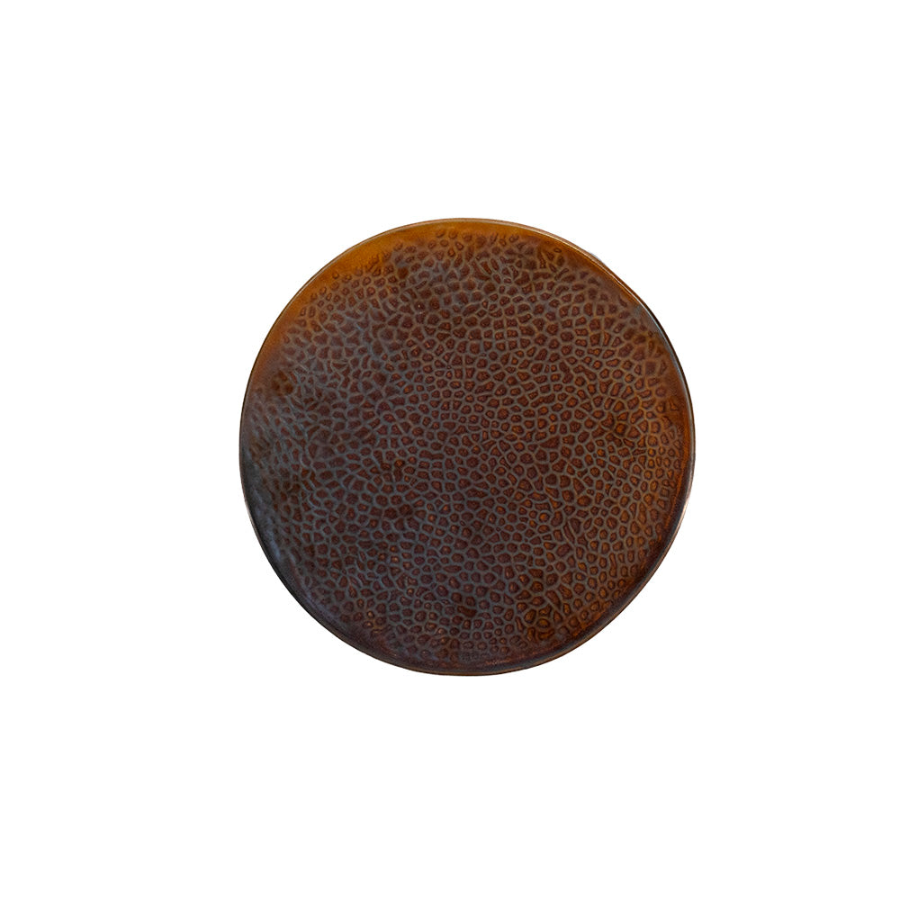 Rustic Copper Carving Plate 23cm - Ranieri