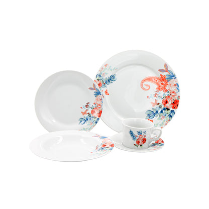 Lupita Porcelain Round Dinnerware - 20 pieces - Anfora