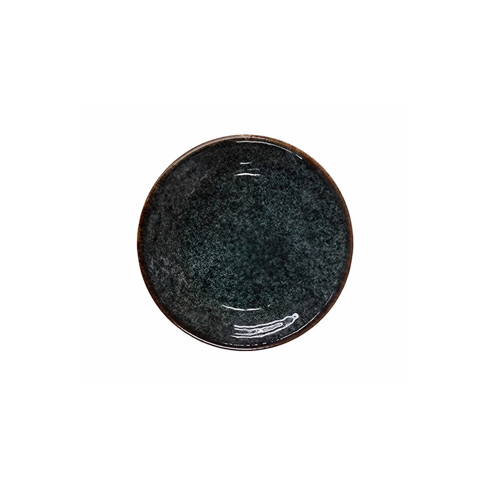 Plato Trinche Chena Sin Relieve Cabo 27cm Negro - Anfora