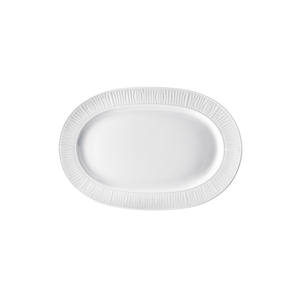 Emotion White Oval Plate 28cm - Kutahya