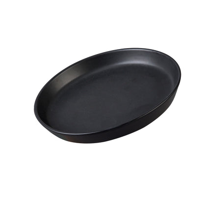 Plato Trinche Gourmet Semi Matte Manhattan 20cm Negro - Santa Anita