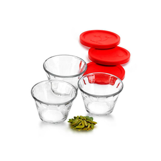 Small Flaner Cups with Lids - 3 Pieces - Pyr-o-rey