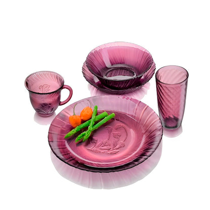 Grape Classic Round Dinnerware - 20 pieces - Crisa