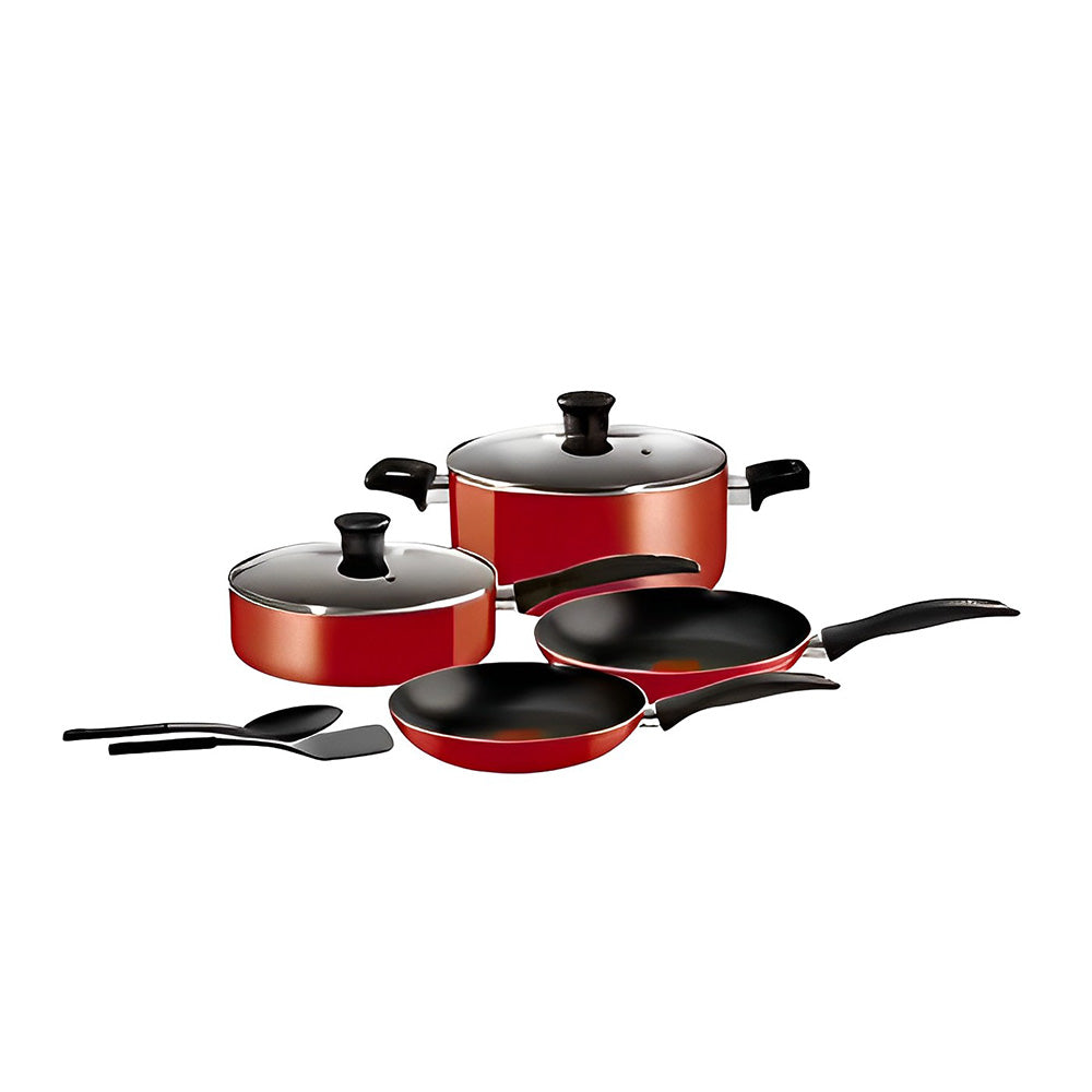 Easy Care Red Cookware Set - 8 pieces - Tefal