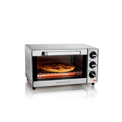 Dash Horno tostador de encimera Express con tecnología de cuarzo, hornear,  asar y tostar, con capacidad de 4 rebanadas y capacidad de pizza, color