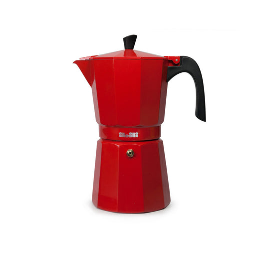 Italian Express Bahia Coffee Maker 300ml / 6 cups Red - Ibili