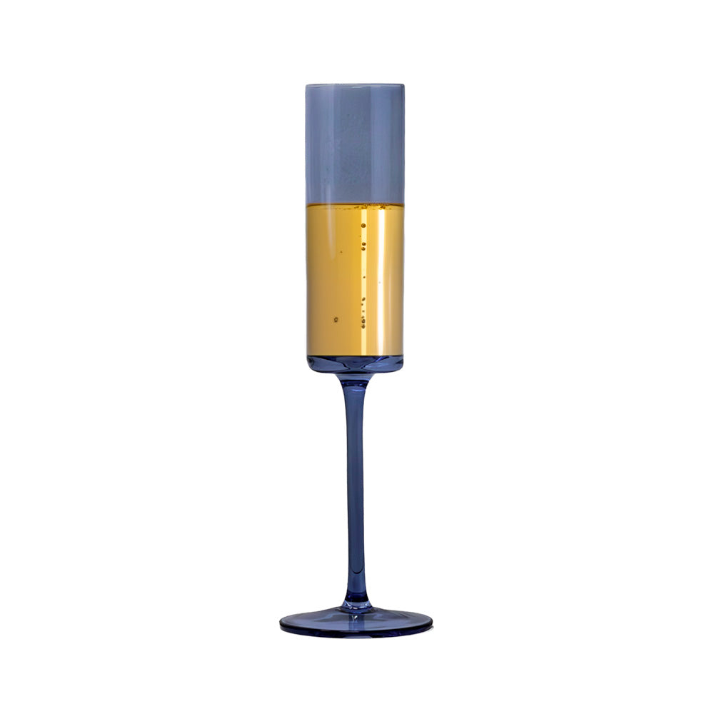 Copa Tipo Flauta Rioja Cristal 180ml Azul - Vizcaina