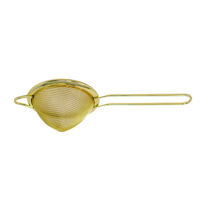 Conical Strainer With Twinbridge Gold Handle - Barware 