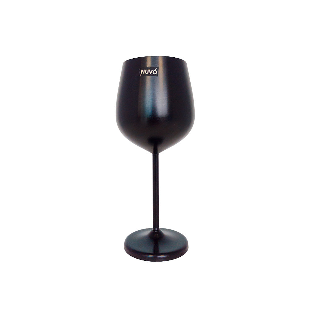 Nuvo Wine Glass 525ml Black - 21st Century 