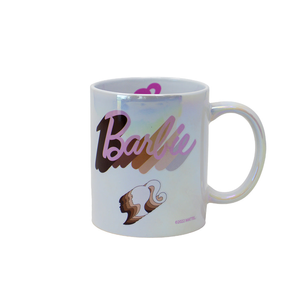 Taza de Cafe Barbie Iridescente 325ml - Fun Kids