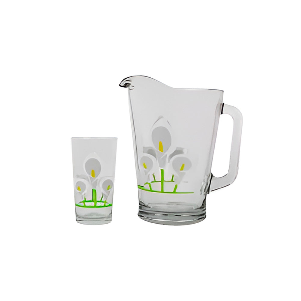 Alcatraz Glasses and Jug Set - 7 pieces - Crisa