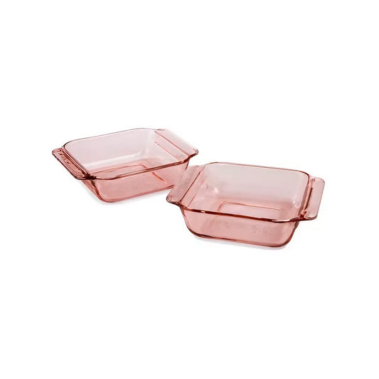 Pink Baking Tray Set - 2 pieces - Pyr-o-rey
