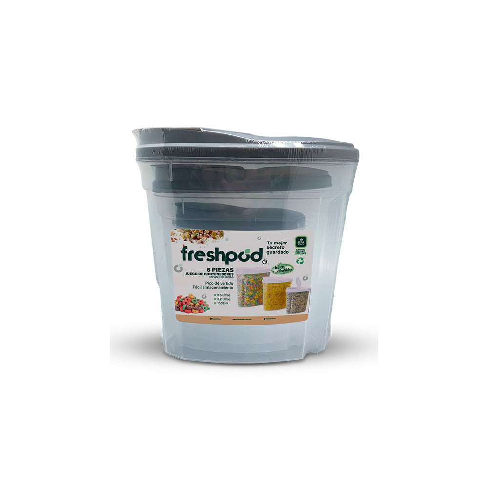 Cereal Container - 6 pieces - Freshpod