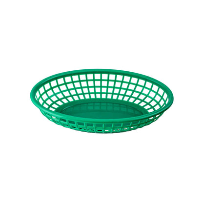 Fast Food Oval Basket 23x15cm Green - Travessa