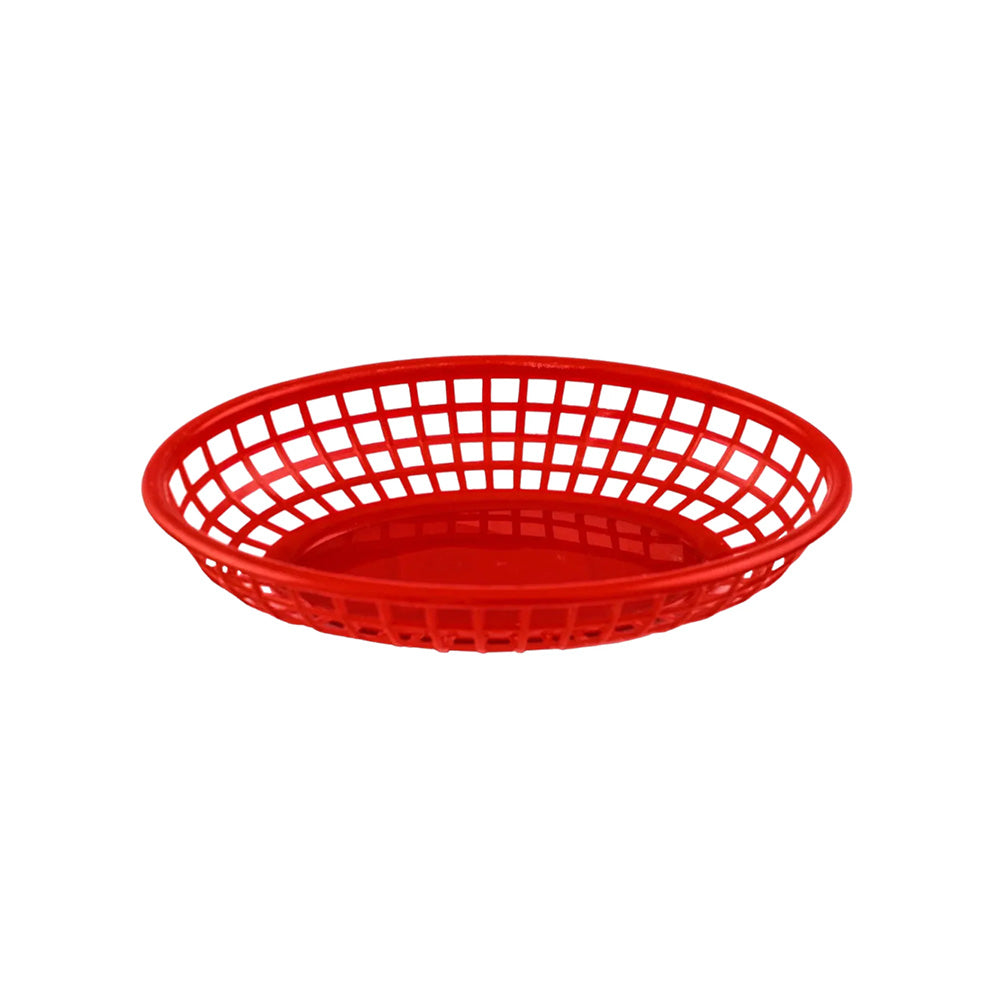 Fast Food Oval Basket 23x15cm Red - Travessa