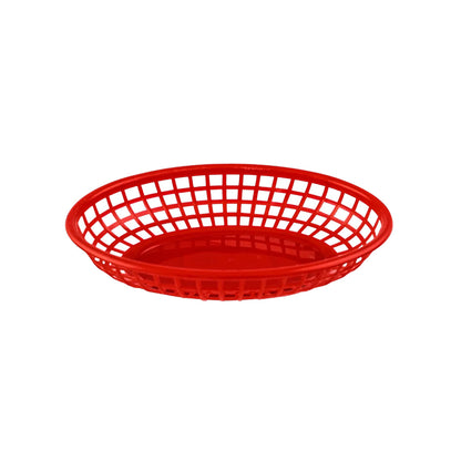 Fast Food Oval Basket 23x15cm Red - Travessa