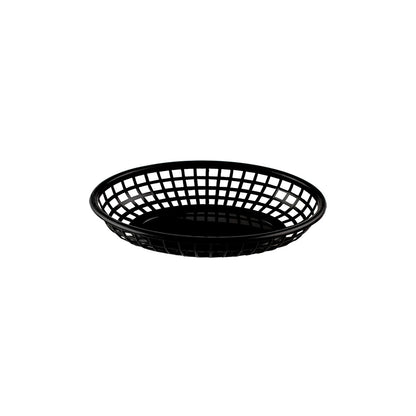 Fast Food Oval Basket 23x15cm Black - Travessa