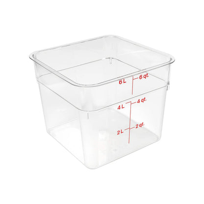 Polycarbonate Square Graduated Container Container 6L - Rhino