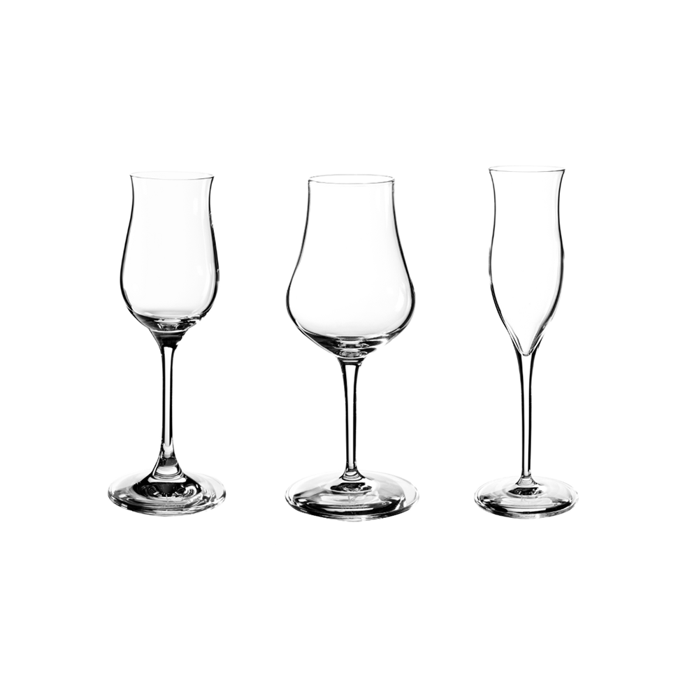 Mixed Atzin Tequila Glass - 3 pieces - Bohemia Royal Crystal 