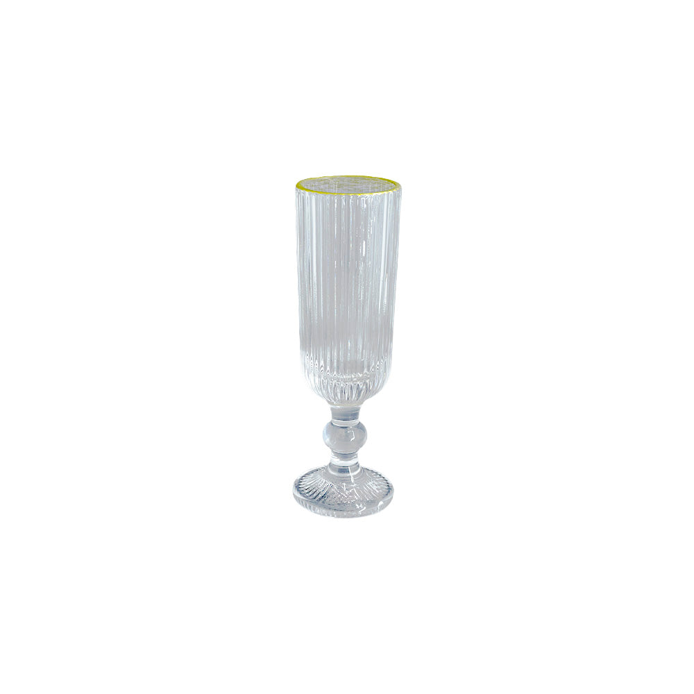 Carved Venice Water Cup with Golden Edge 370ml - Vittori