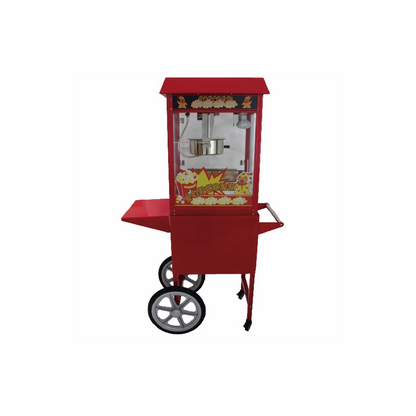 8oz Cart Popcorn Machine - GCH-POP6A-R - Giro Chef