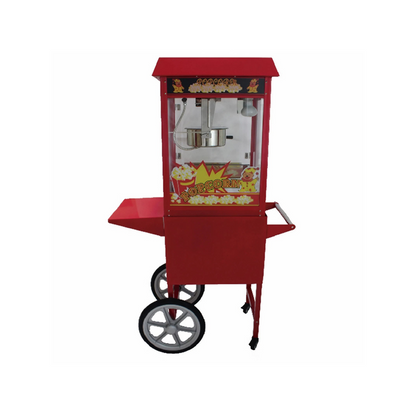 8oz Cart Popcorn Machine - GCH-POP6A-R - Giro Chef